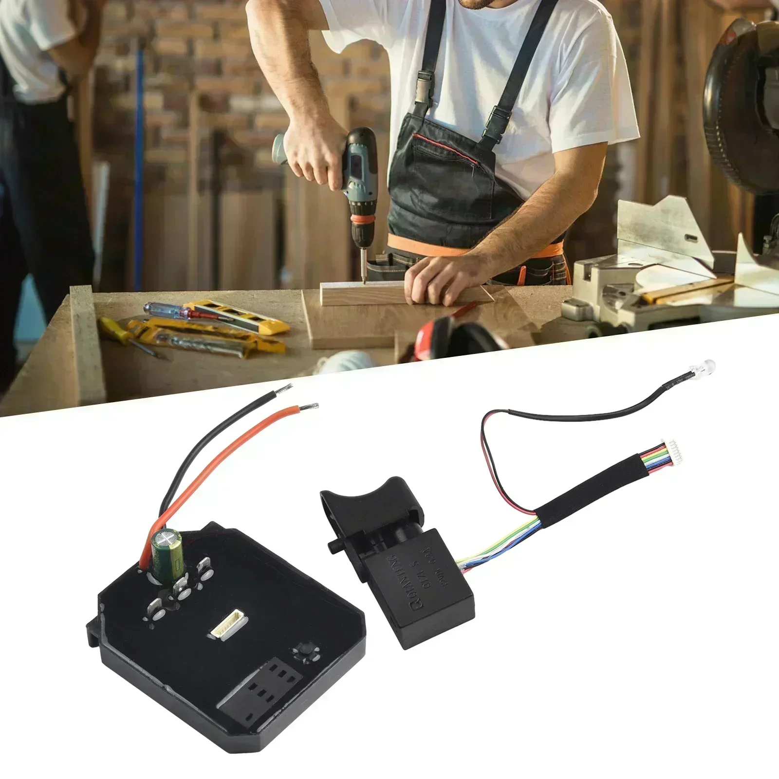 Материнская плата контроллера электрической дрели 18 В-21 В для 2106/161/169, бесщеточный электрический ключ, плата управления драйвером + инструменты для переключателей
Материнская плата контроллера электрической дрели 18 В-21 В для 2106/161/169, бесщеточный электрический ключ, плата управления драйвером + инструменты для переключателей