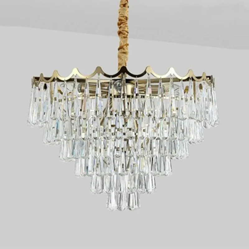 Luxury Chandelier Lighting Gold Hanging Crystal Light Fixture Living Dining Room LED Cristal Lustre Home Decoation Lamp
Luxury Chandelier Lighting Gold Hanging Crystal Light Fixture Living Dining Room LED Cristal Lustre Home Decoation Lamp