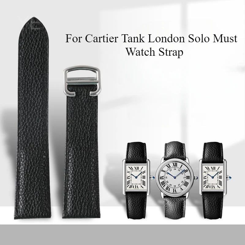 For Cartier Lychee Texture Men Women Cowhide Watchband Tank London Solo Folding Buckle Flat Interface Strap Black 17mm 20mm 22mm
For Cartier Lychee Texture Men Women Cowhide Watchband Tank London Solo Folding Buckle Flat Interface Strap Black 17mm 20mm 22mm