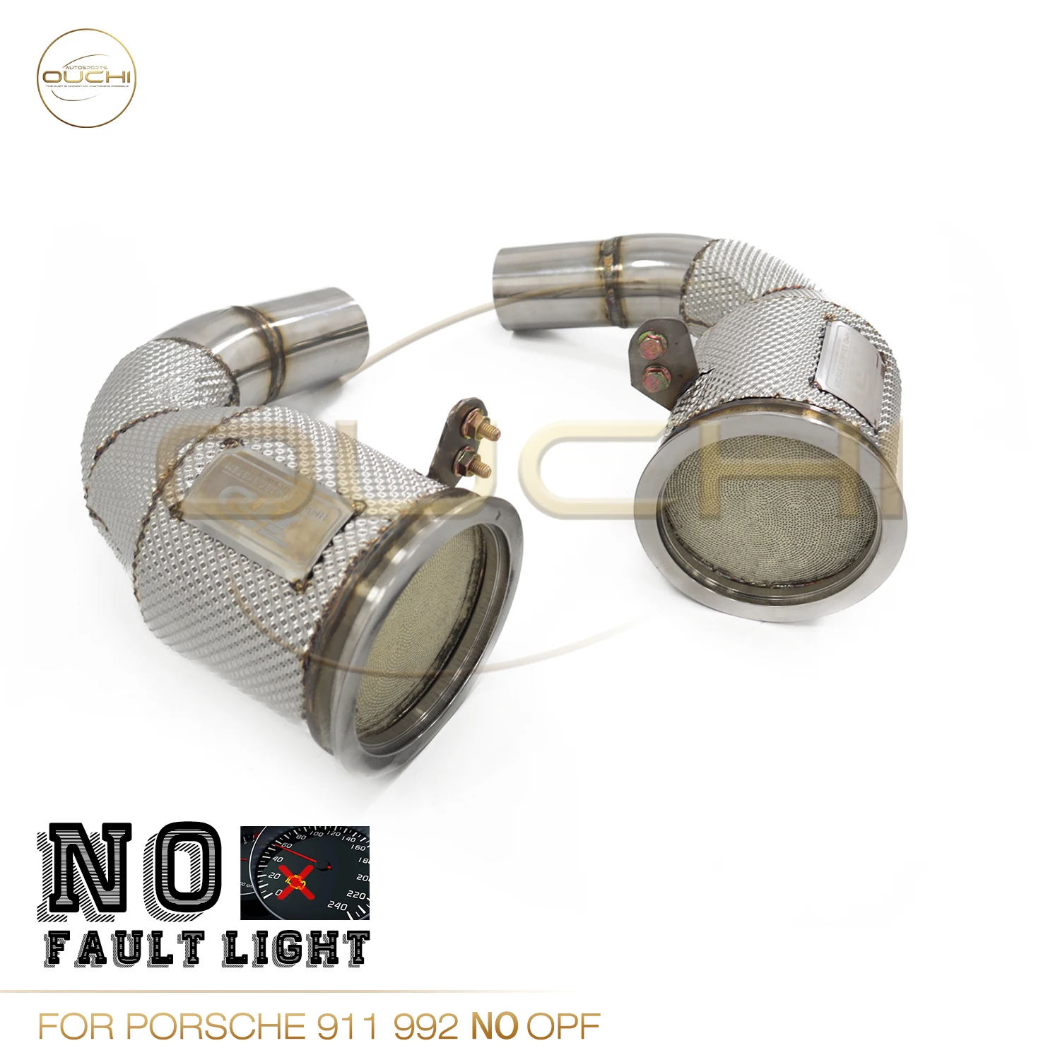 OUCHI No Fault Light Downpipe For Porsche 911 992 With Heat shield Stainless Steels Performance Pipe Exhaust System
OUCHI No Fault Light Downpipe For Porsche 911 992 With Heat shield Stainless Steels Performance Pipe Exhaust System