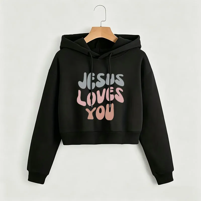 Fashion Jesus Love You Letter Autumn Winter Cropped Sweatshirt Crop Top Hoodie Y2k Sweatshirts Gothic Casual Style Clothes
Fashion Jesus Love You Letter Autumn Winter Cropped Sweatshirt Crop Top Hoodie Y2k Sweatshirts Gothic Casual Style Clothes