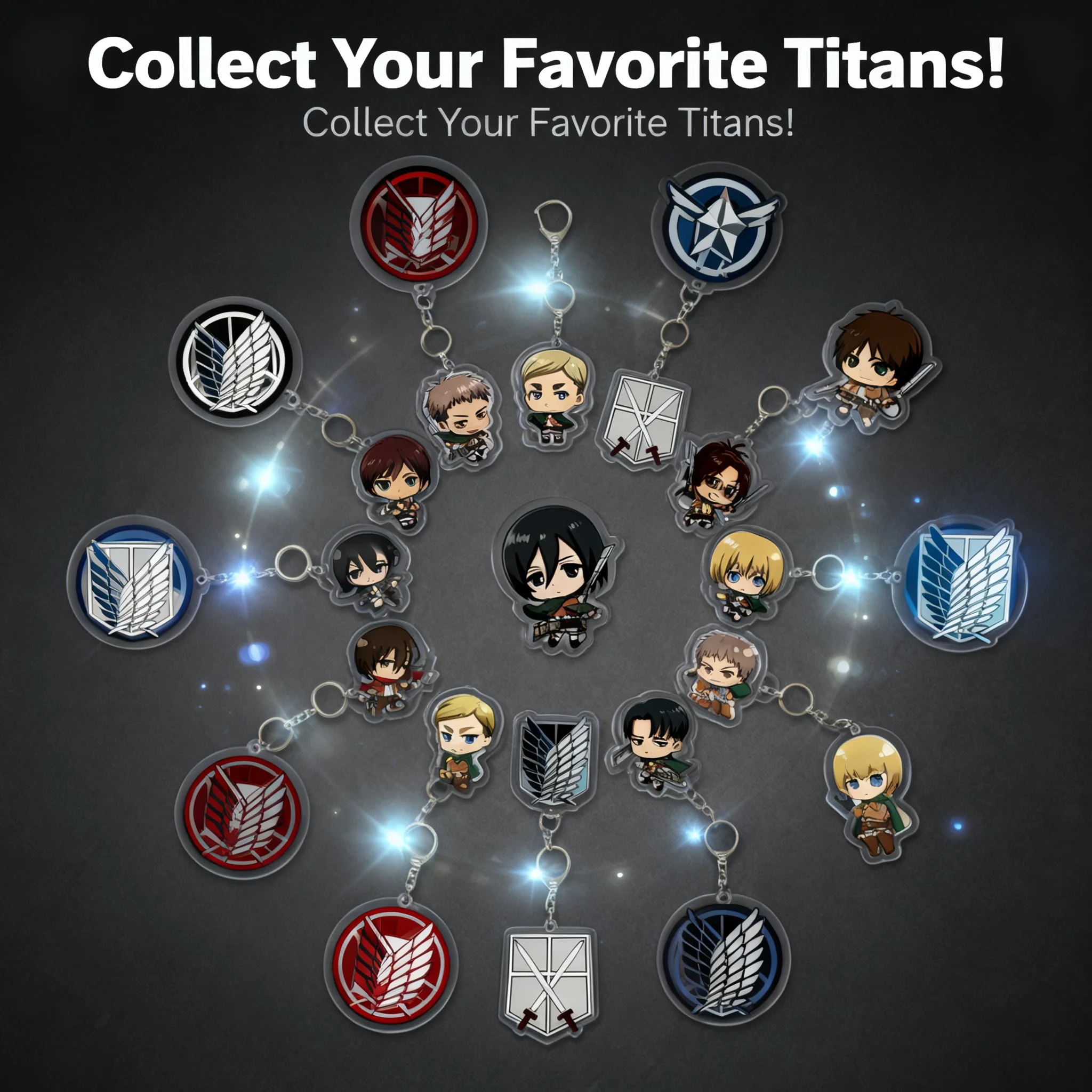 Attack on Titan Acrylic Keychain in Stock Custom Logo Printed Creative Bag Charm Wholesale
Attack on Titan Acrylic Keychain in Stock Custom Logo Printed Creative Bag Charm Wholesale