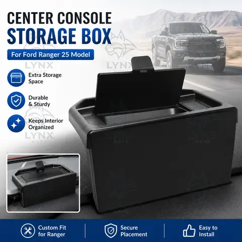 For Ford Ranger 25 Model Center Console Storage Box Dashboard Organizer Car Accessories Modification Parts Upgrade