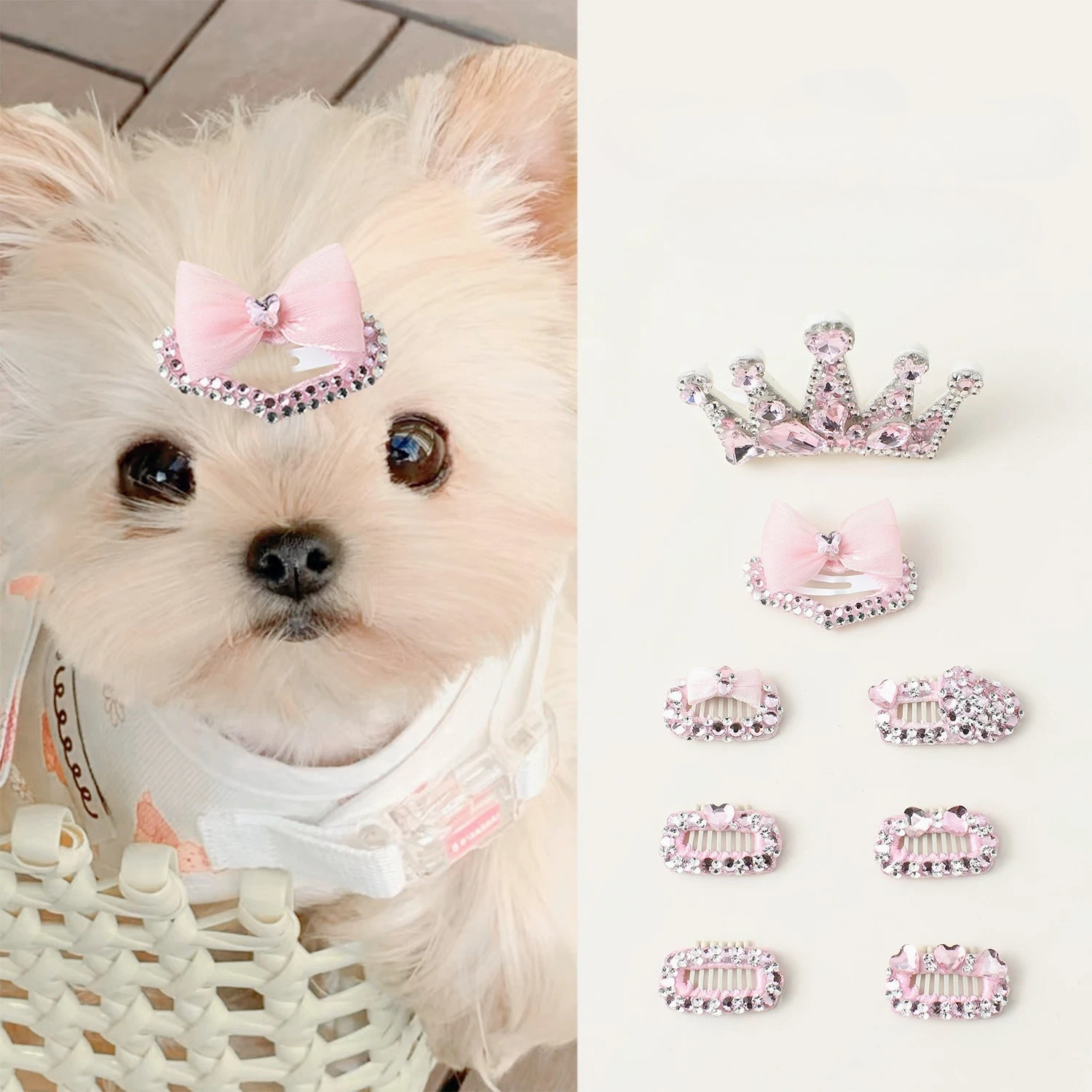 Pet Dog Hairpin Fine Crystal Crow Bow BB Hair Clips For Puppy Dog Chihuahua Yorkshire Pet Gromming Supplies Hairwear Accessories
Pet Dog Hairpin Fine Crystal Crow Bow BB Hair Clips For Puppy Dog Chihuahua Yorkshire Pet Gromming Supplies Hairwear Accessories