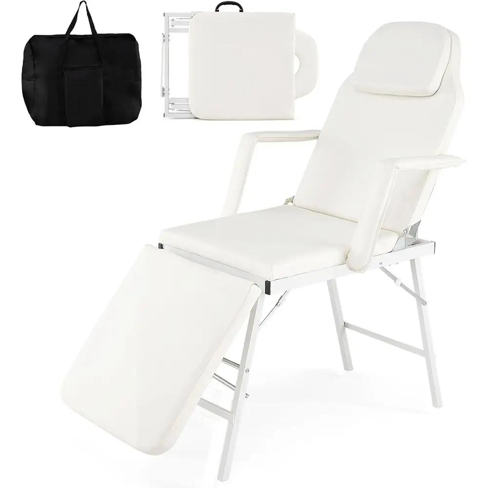 Adjustable 73 Massage Bed with Facial Table for Spa, Tattoo, and Beauty Treatments, White
Adjustable 73 Massage Bed with Facial Table for Spa, Tattoo, and Beauty Treatments, White