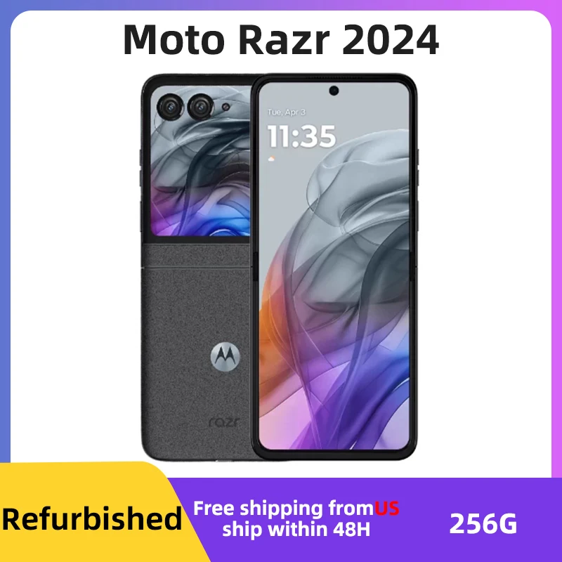 Motorola Razr 50 2024 5G Refurbished SmartPhone 8GB RAM 256GB ROM Gray Unlocked Excellent Condition Fully Functional
Motorola Razr 50 2024 5G Refurbished SmartPhone 8GB RAM 256GB ROM Gray Unlocked Excellent Condition Fully Functional