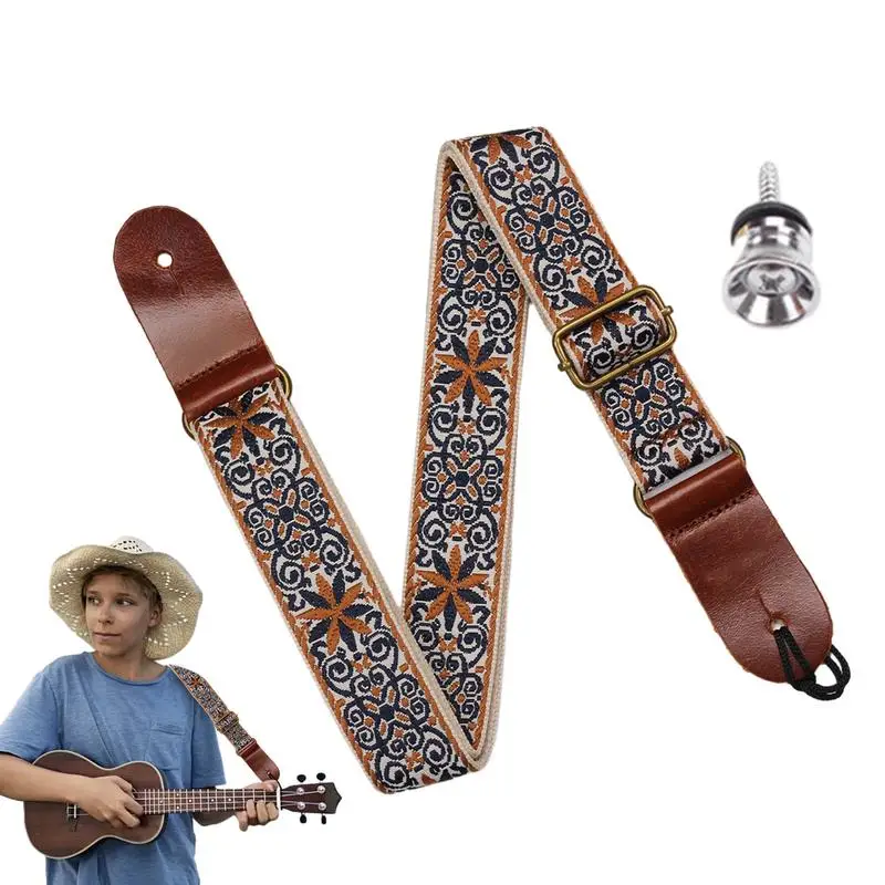Floral Embroidered Ukulele Strap Vintage Style Ukulele Shoulder Strap Exquisite All Purpose Guitar Strap Christmas Gift For
Floral Embroidered Ukulele Strap Vintage Style Ukulele Shoulder Strap Exquisite All Purpose Guitar Strap Christmas Gift For