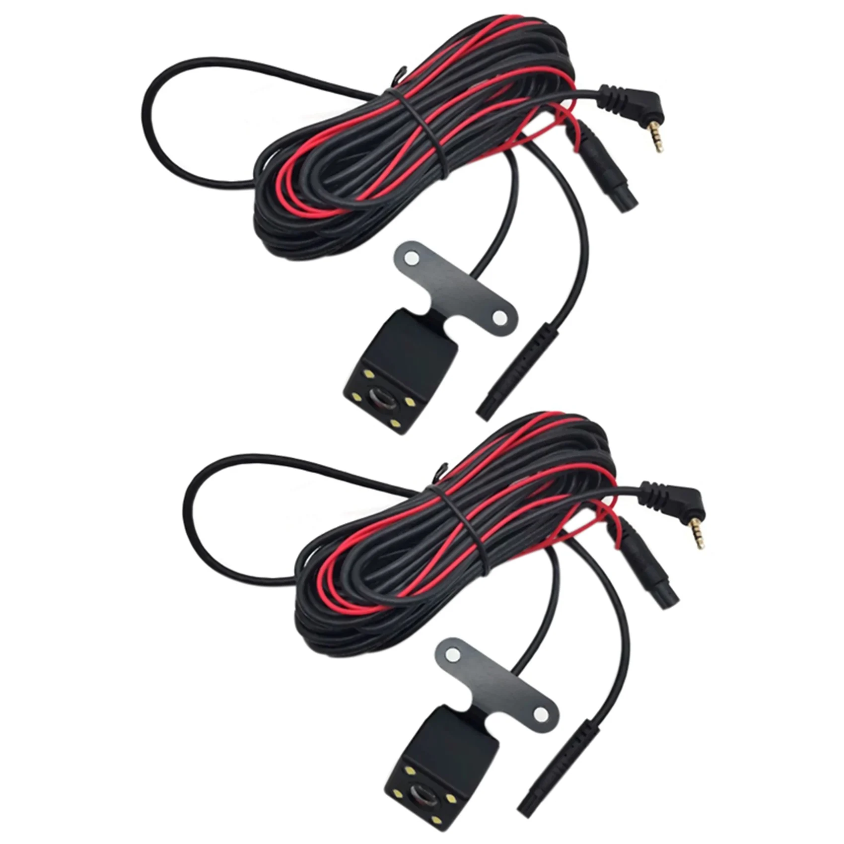Simple 2Pcs 5 Pin Car Rear View Camera Reverse 170 Degree Wide Angle Recording Parking Waterproof Night Vision Video Camera