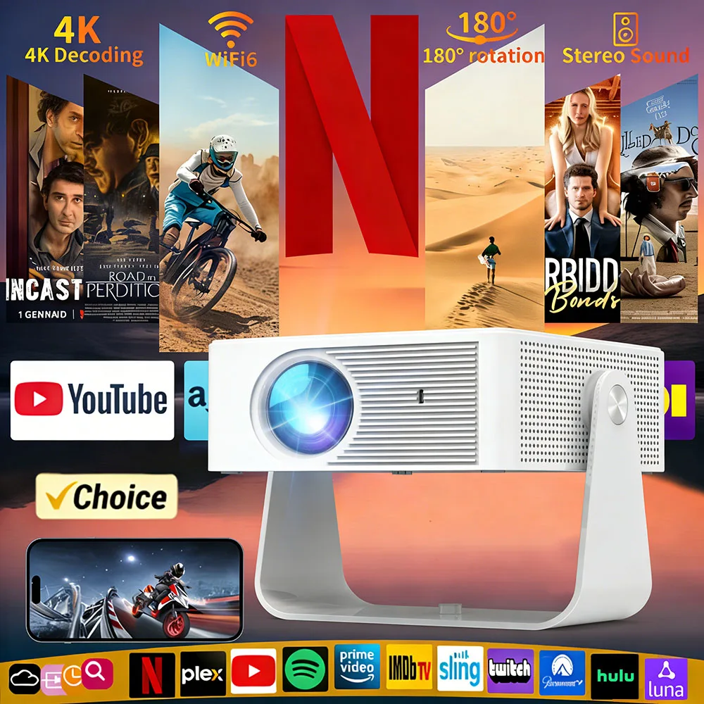 Новый проектор X3 Native 720P с поддержкой 4K, Wi-Fi 2.4G/5G, Bluetooth, HD, YouTube, Netflix, Android, портативный, интеллектуальный проектор для дома.
Новый проектор X3 Native 720P с поддержкой 4K, Wi-Fi 2.4G/5G, Bluetooth, HD, YouTube, Netflix, Android, портативный, интеллектуальный проектор для дома.