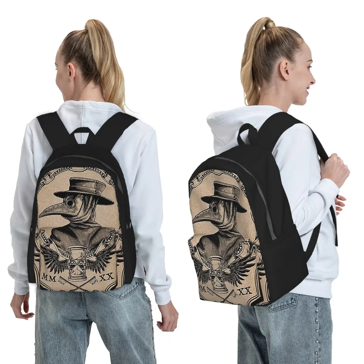 Vintage Plague Doc Backpack Boys Girls BookBag Kids School Bag Laptop Shoulder Bags for Men Women
Vintage Plague Doc Backpack Boys Girls BookBag Kids School Bag Laptop Shoulder Bags for Men Women