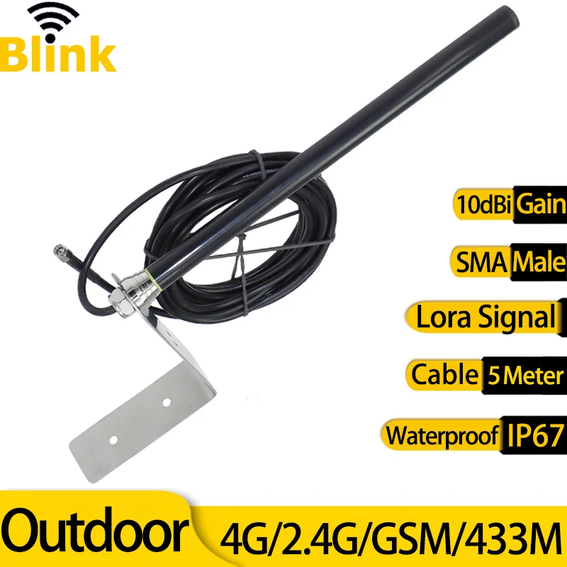 433MHz/GSM/4G/2.4G Omni Antenna Amplifier Outdoor Waterproof Network Signal Booster for Lora/IoT/Bluetooth/Cabinet/Base Station
433MHz/GSM/4G/2.4G Omni Antenna Amplifier Outdoor Waterproof Network Signal Booster for Lora/IoT/Bluetooth/Cabinet/Base Station