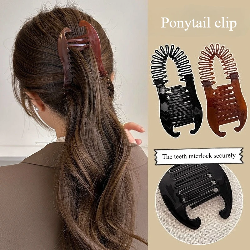 High ponytail clips, banana-shaped anti-slip clips, hair styling tools, everyday hair accessories
High ponytail clips, banana-shaped anti-slip clips, hair styling tools, everyday hair accessories