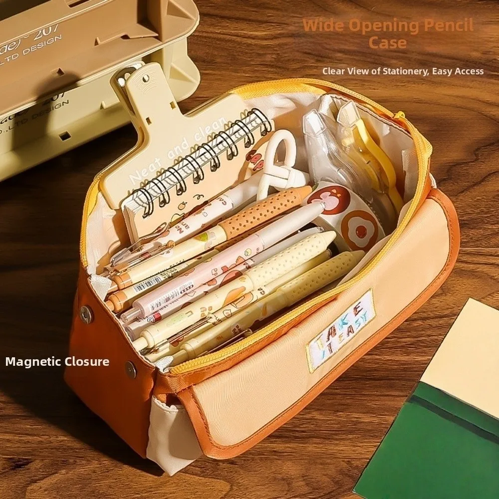 Pencil Pouch Embroidery Letters Pencil Case Desktop Storage Large Capacity Retro Style Pen Bag Simple Multi-functional
Pencil Pouch Embroidery Letters Pencil Case Desktop Storage Large Capacity Retro Style Pen Bag Simple Multi-functional
