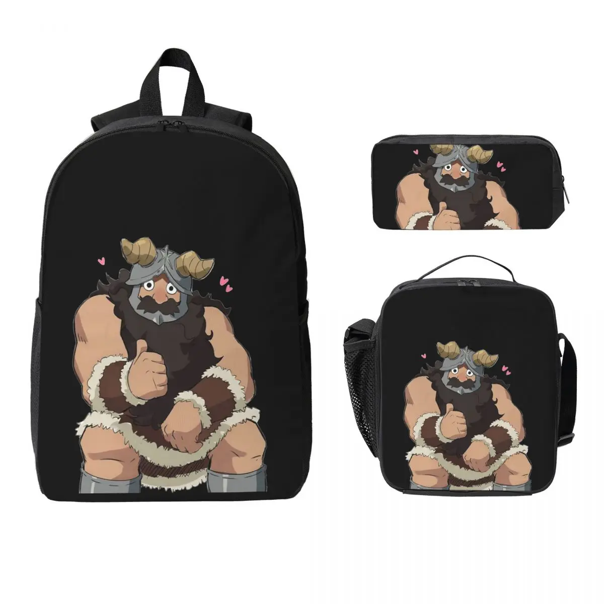 Dungeon Meshi Senshi Delicious In Dungeon Backpack Student Boys Girls BookBag School Bag 3ps Insulated Lunch Bag Pencil Case
Dungeon Meshi Senshi Delicious In Dungeon Backpack Student Boys Girls BookBag School Bag 3ps Insulated Lunch Bag Pencil Case