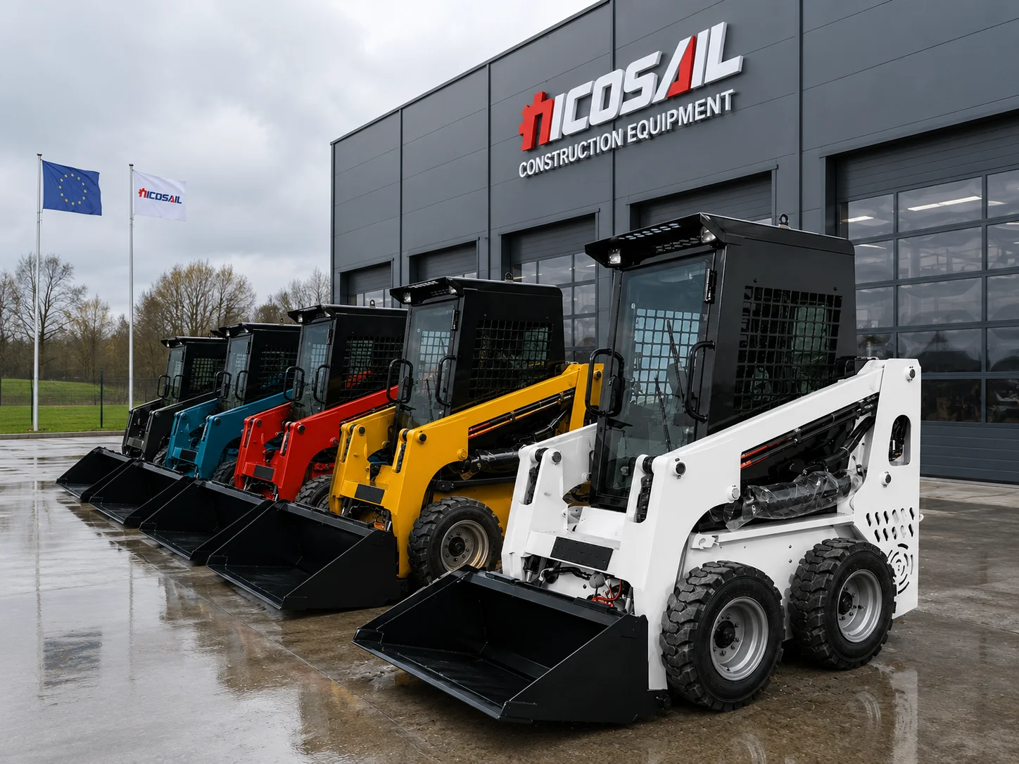 Custom CE Euro 5 Wheeled Skid Steer Loader Compact Hydraulic Loader for Farm Construction and Material Handling
Custom CE Euro 5 Wheeled Skid Steer Loader Compact Hydraulic Loader for Farm Construction and Material Handling