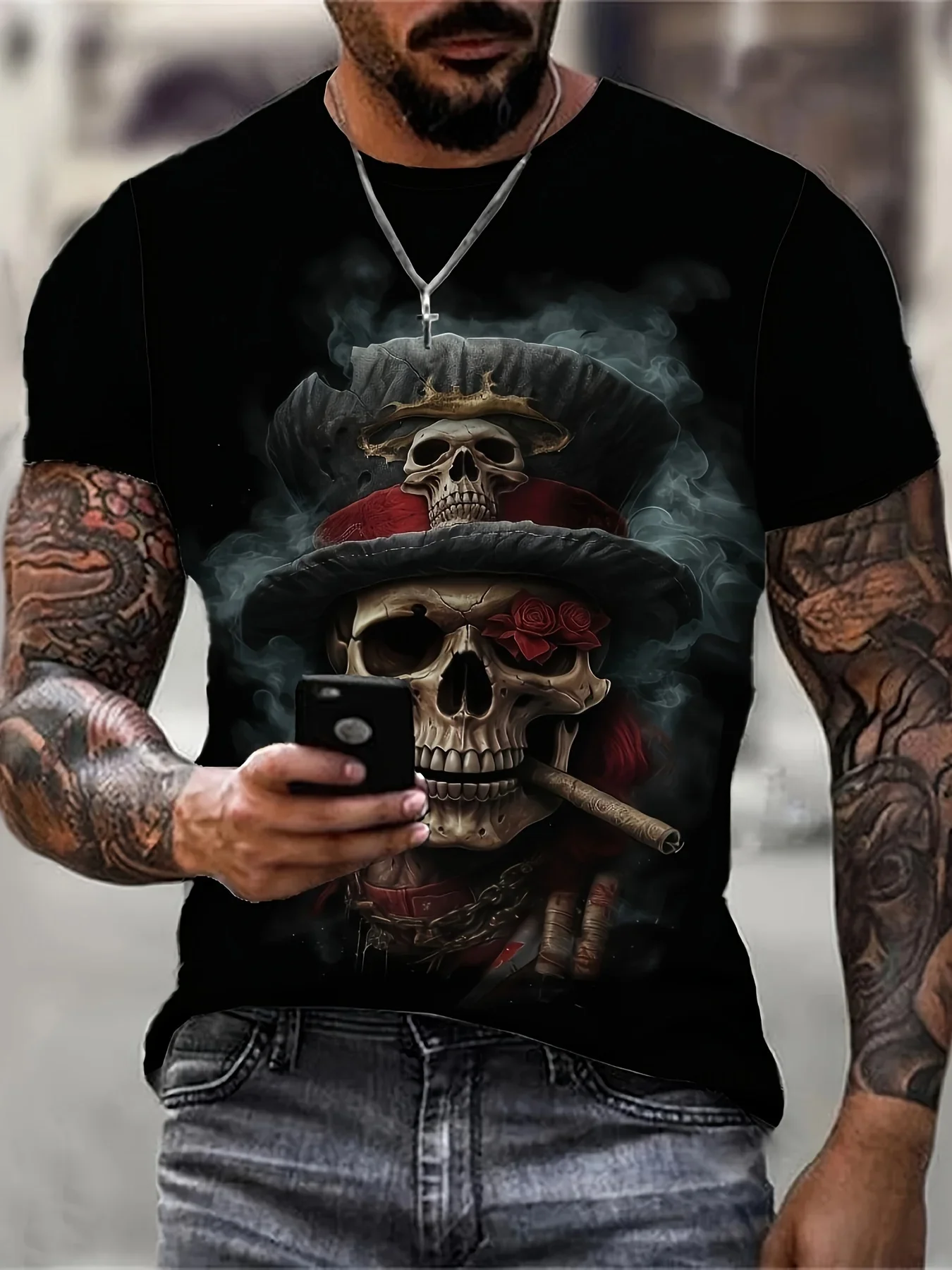 Outdoor Summer Mens 3D Printing Print Casual Short-Sleeved Round Neck T-shirt Oversize Fashion Sports Holiday Daily T-Shirt
Outdoor Summer Mens 3D Printing Print Casual Short-Sleeved Round Neck T-shirt Oversize Fashion Sports Holiday Daily T-Shirt