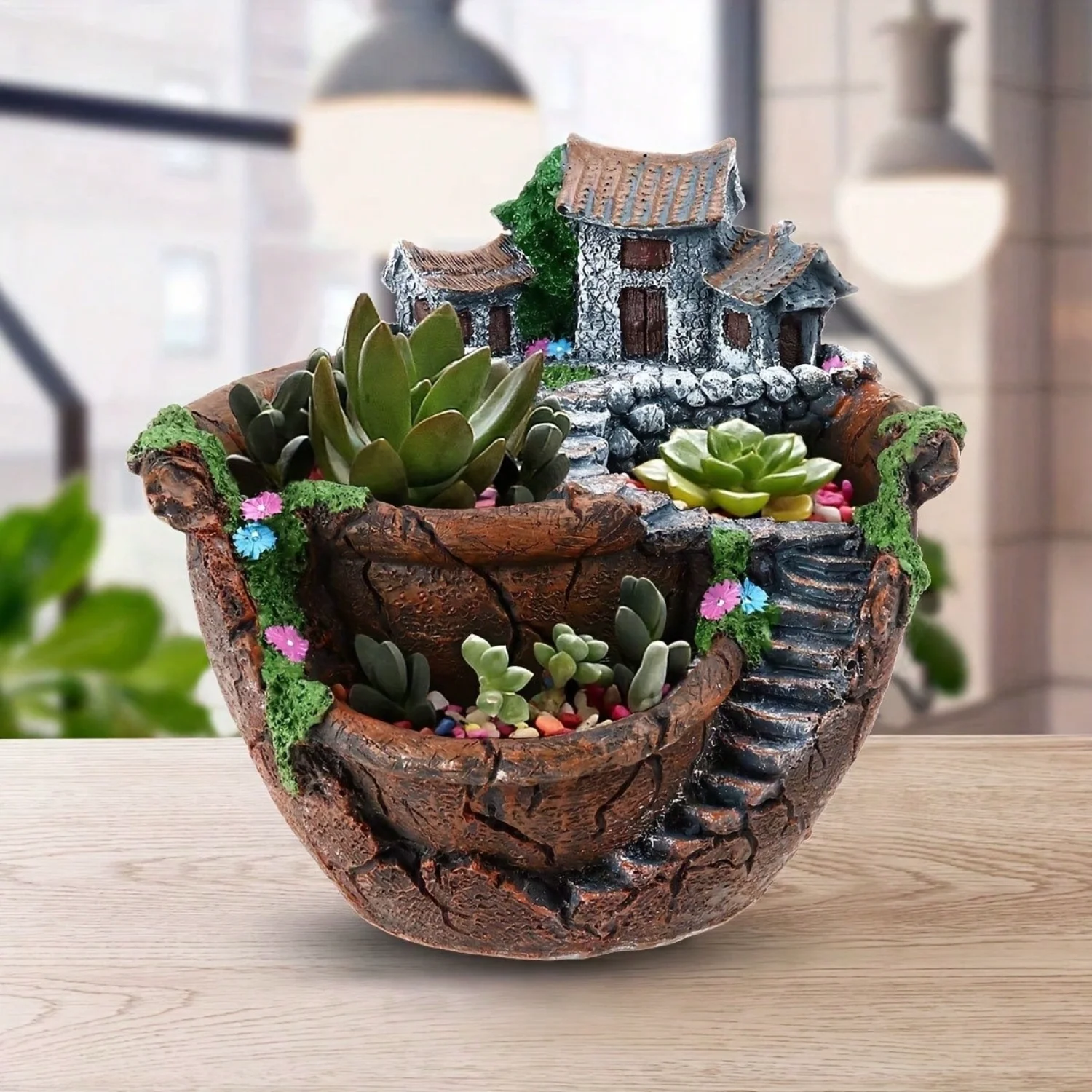 Goldblue Fairy Garden Planter Plants Pot Tiny Creative Flowers Succulent Plants Fairy House Pot Holders Hanging Garden Design Wi
Goldblue Fairy Garden Planter Plants Pot Tiny Creative Flowers Succulent Plants Fairy House Pot Holders Hanging Garden Design Wi