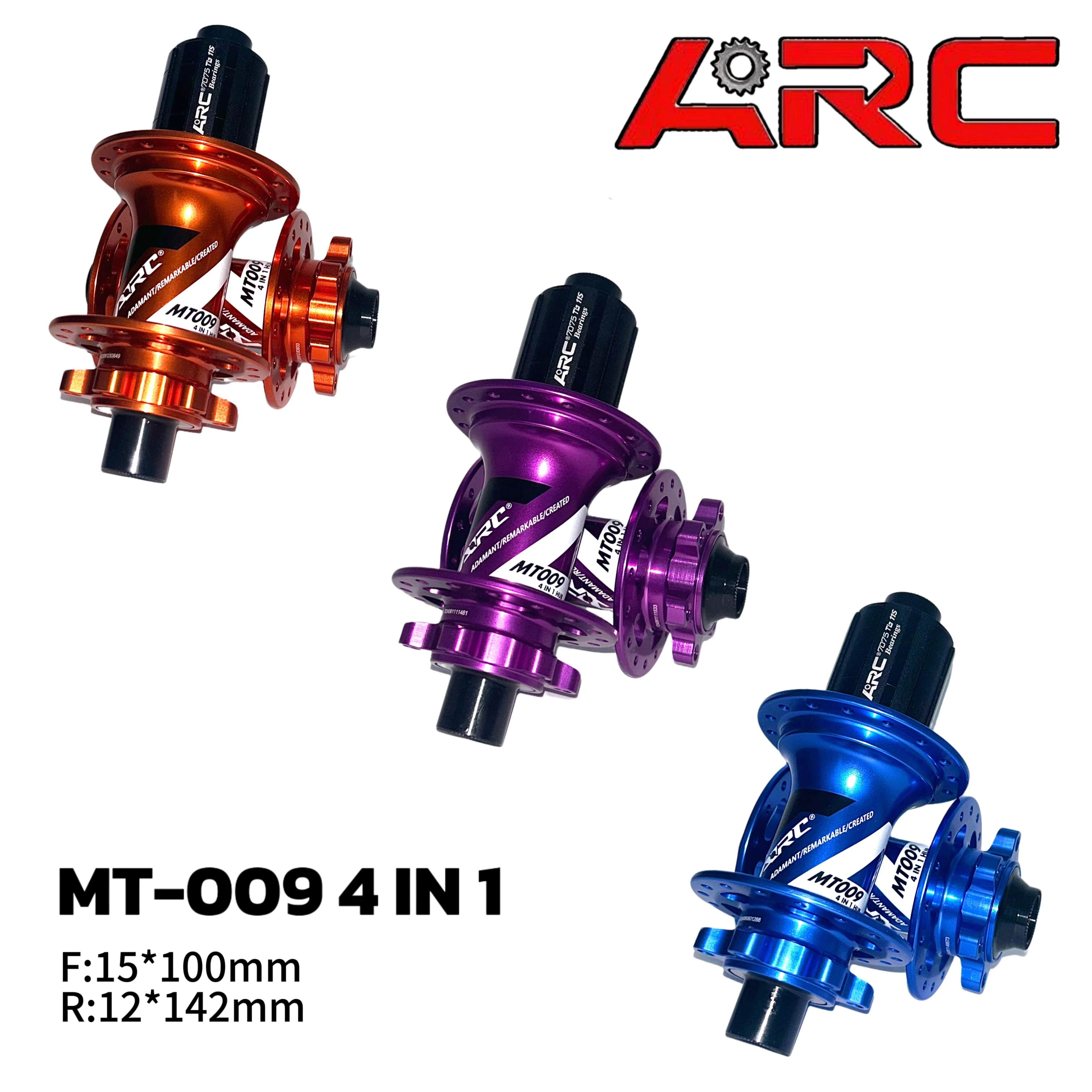 Втулка ARC MT009 4-в-1, 6 шлицов, 15x100, 12x142, MS-12S, 32 отверстия, сквозная ось, алюминиевый сплав, 6 подшипников, дисковый тормоз, для MTB
Втулка ARC MT009 4-в-1, 6 шлицов, 15x100, 12x142, MS-12S, 32 отверстия, сквозная ось, алюминиевый сплав, 6 подшипников, дисковый тормоз, для MTB