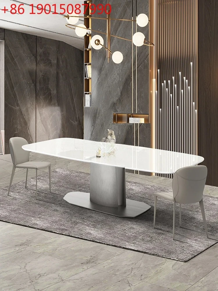 Italian Simple Luxury Pure White Nano Jade Stone Dining Table Modern High-End Affordable Luxury
Italian Simple Luxury Pure White Nano Jade Stone Dining Table Modern High-End Affordable Luxury