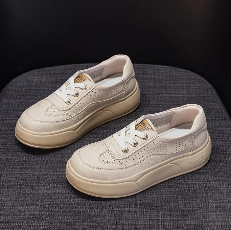 Women's Cross Straps Hollow Genuine Leather Sneaker Flat Thick Sole Comfortable Breathable Ravel Shoes Woman Trendy Sneaker
Women's Cross Straps Hollow Genuine Leather Sneaker Flat Thick Sole Comfortable Breathable Ravel Shoes Woman Trendy Sneaker