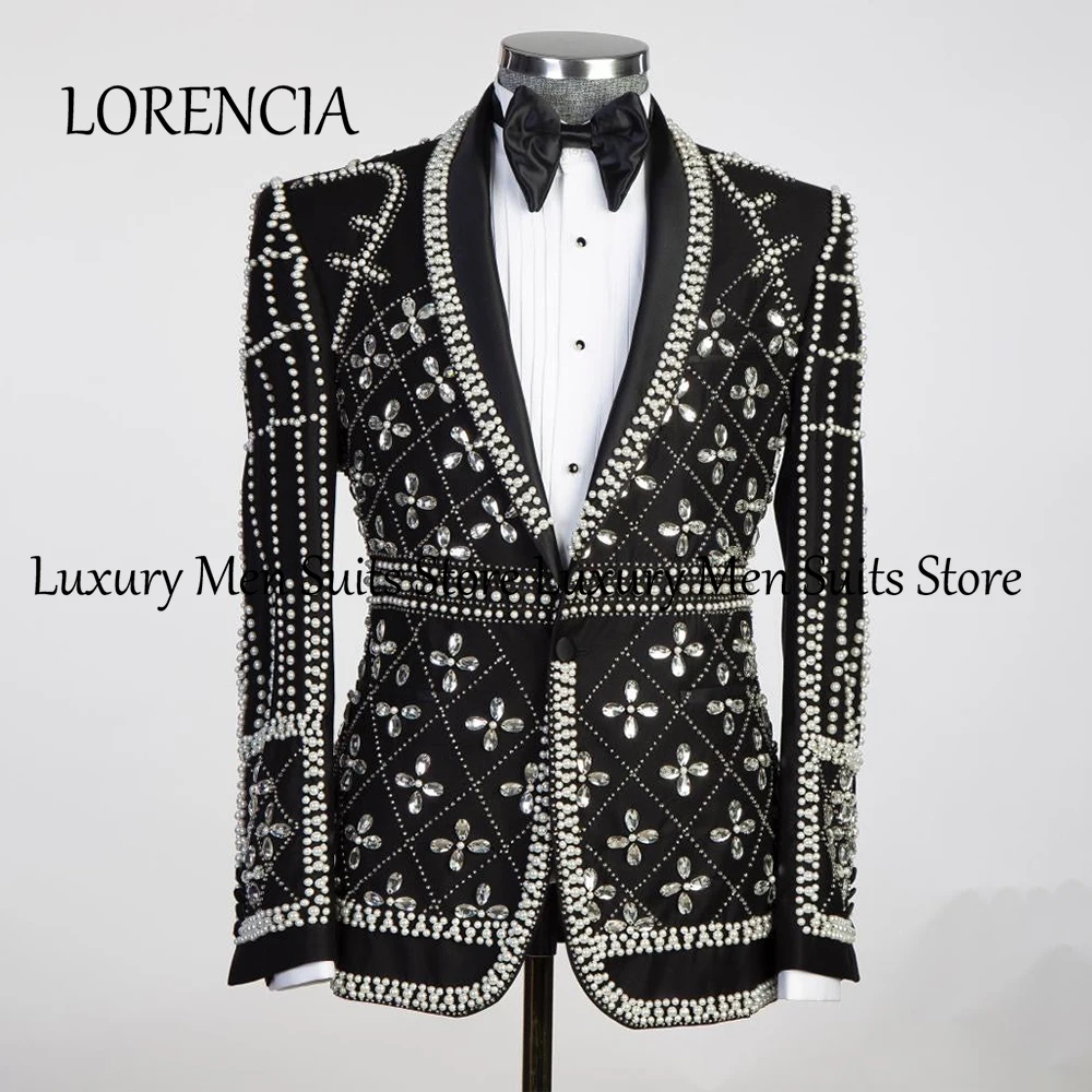 Luxury Sparkly Glitter 2 Pieces Men Suits 2025 Shawl Collar Single Breasted Wedding Party Outfits Customized vestidos de novia
Luxury Sparkly Glitter 2 Pieces Men Suits 2025 Shawl Collar Single Breasted Wedding Party Outfits Customized vestidos de novia