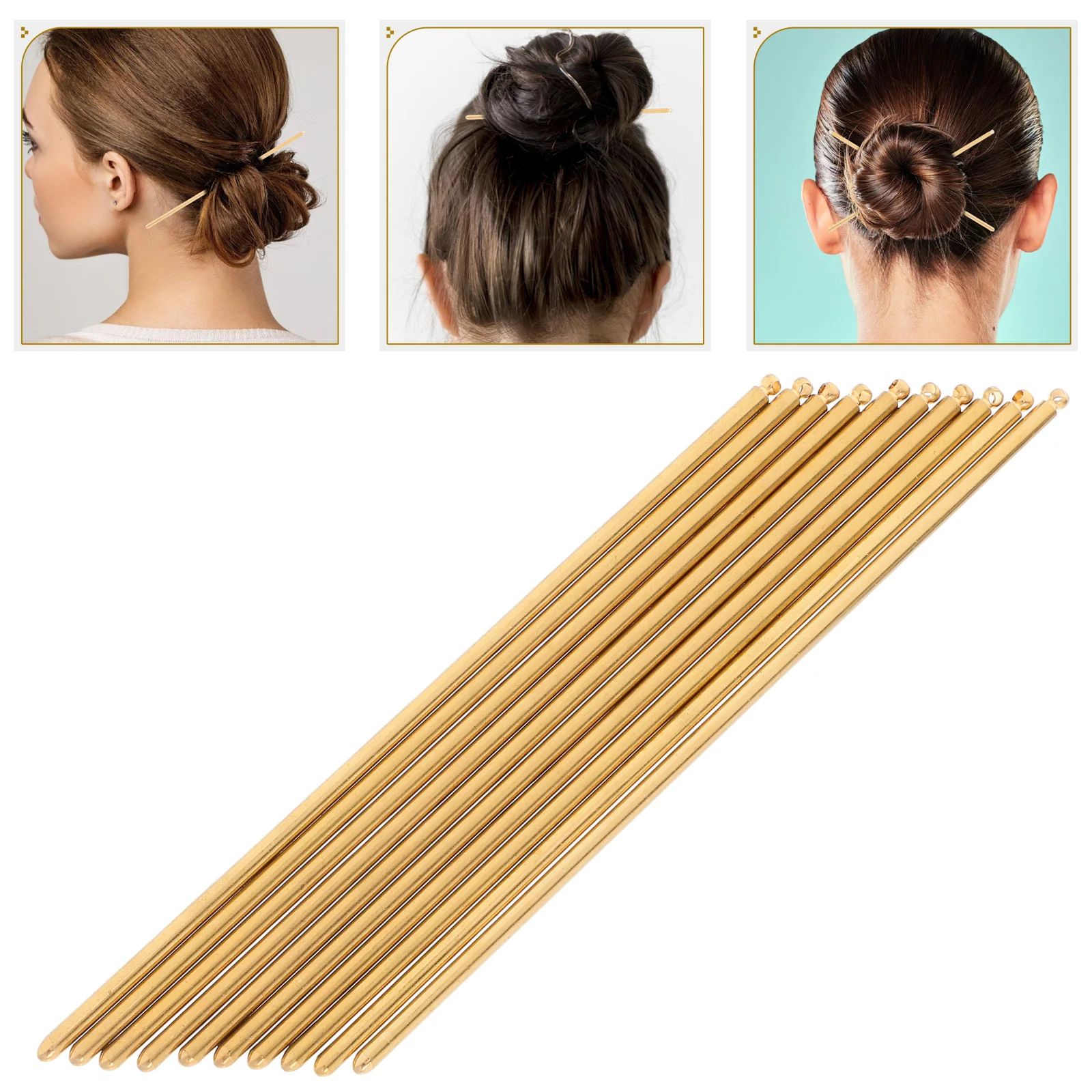 10 Pcs Hairpin Accessories Stick Pins for Craft Metallic Pretty Sticks Jewelry Making Pure Copper Styling
10 Pcs Hairpin Accessories Stick Pins for Craft Metallic Pretty Sticks Jewelry Making Pure Copper Styling