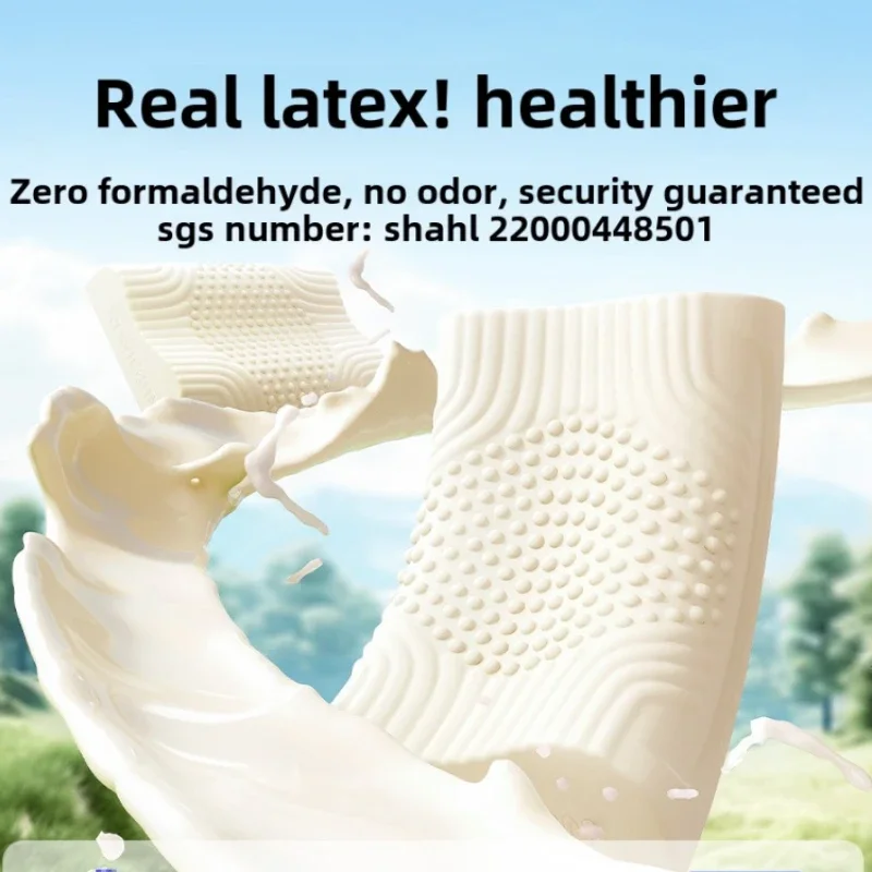 Massage granules,pure natural latex pillow,designed for cervical spine protection and sleep aid with silicone rubber pillow core
Massage granules,pure natural latex pillow,designed for cervical spine protection and sleep aid with silicone rubber pillow core