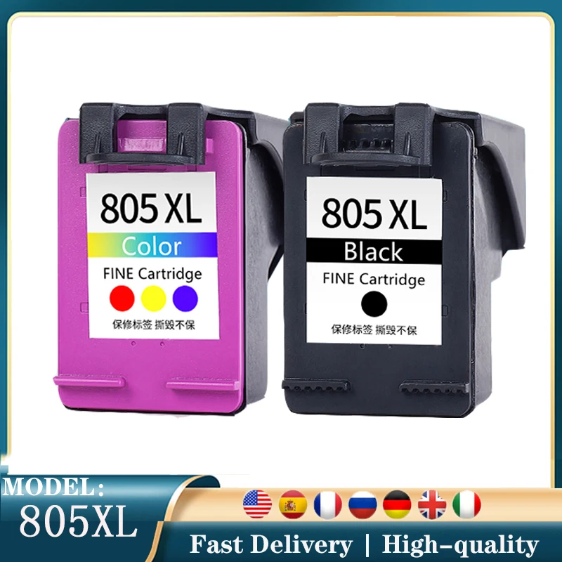 805 805XL Remanufactured Color For hp805 805XL Inkjet Ink Cartridge for HP DeskJet 1210/ 1212/2330/23322335/2720/2721/2722
805 805XL Remanufactured Color For hp805 805XL Inkjet Ink Cartridge for HP DeskJet 1210/ 1212/2330/23322335/2720/2721/2722