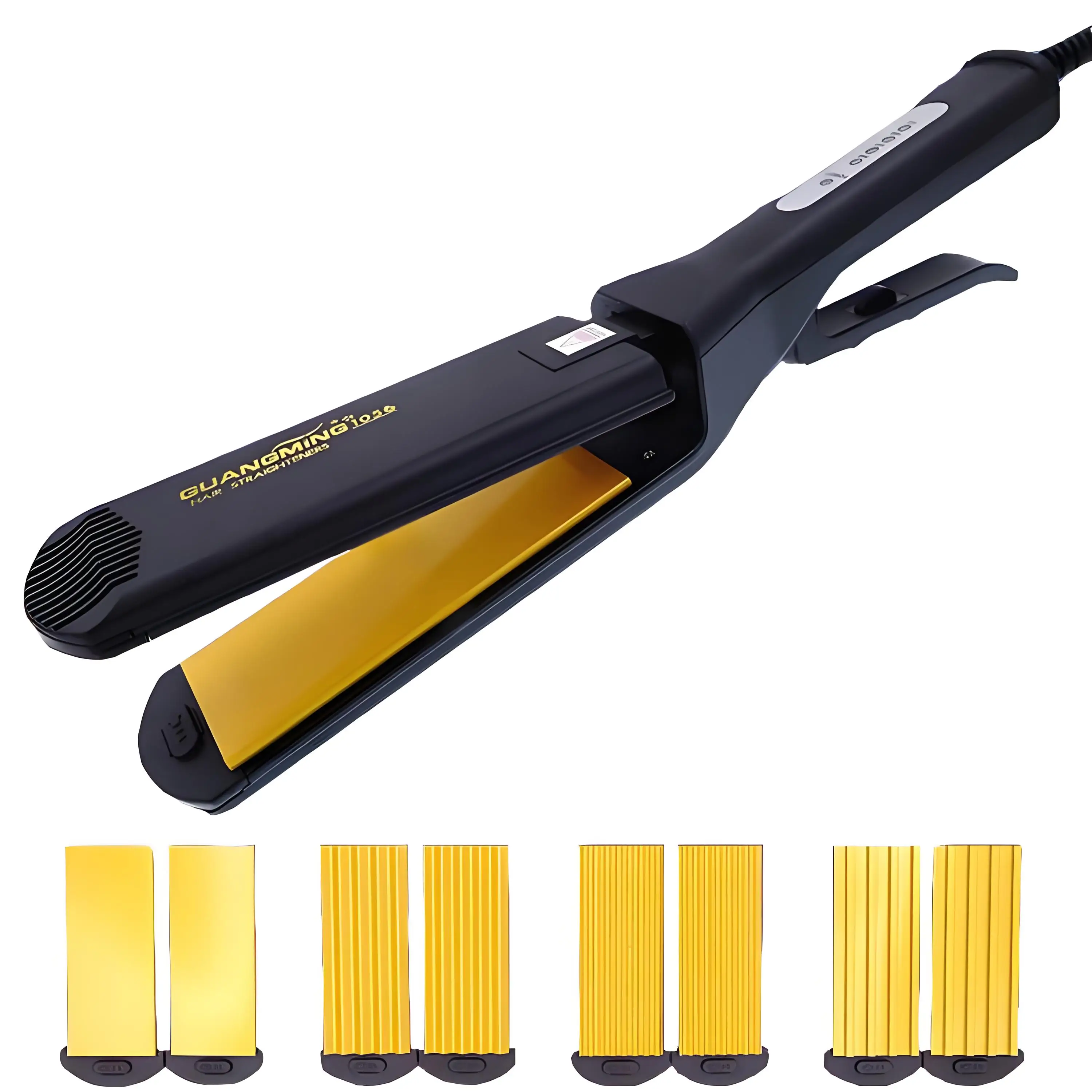 4-in-1 Women Interchangeable Plates Hair Straightener Crimping Iron Crimper Hair Styling Tool deep wave Straightening Iron
4-in-1 Women Interchangeable Plates Hair Straightener Crimping Iron Crimper Hair Styling Tool deep wave Straightening Iron
