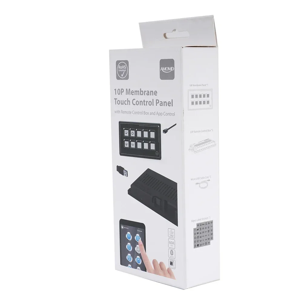 Waterproof 10-digit LED 5MM Ultra-thin Panel DC11-30V Remotely Controlled By Mobile APP (Android/iOS) For Car Marine RV Boat
Waterproof 10-digit LED 5MM Ultra-thin Panel DC11-30V Remotely Controlled By Mobile APP (Android/iOS) For Car Marine RV Boat