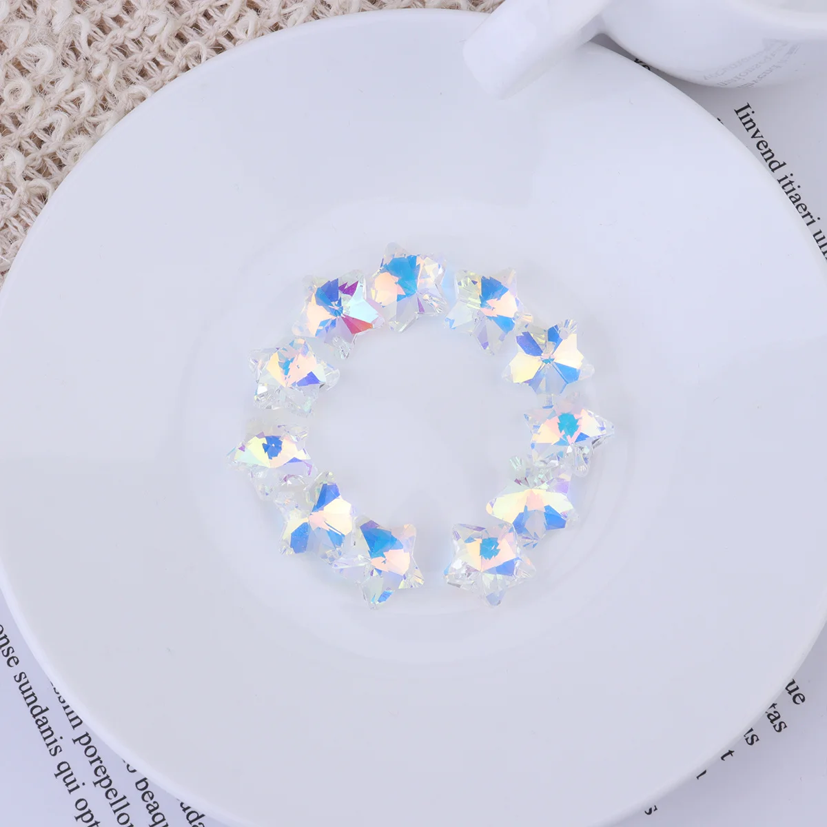 100 шт., разноцветные стеклянные ювелирные изделия со стразами, подвески «сделай сам», подвески для изготовления ожерелья, браслета, пятиконечная звезда, весы, ремесло
100 шт., разноцветные стеклянные ювелирные изделия со стразами, подвески «сделай сам», подвески для изготовления ожерелья, браслета, пятиконечная звезда, весы, ремесло