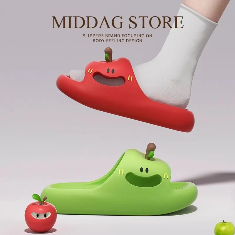 New Women's Apple Slippers Adult Home Slippers Teen Cartoon Cute Sandals Parent-Child Home Non-Slip Shoes Beach Wading Shoes
New Women's Apple Slippers Adult Home Slippers Teen Cartoon Cute Sandals Parent-Child Home Non-Slip Shoes Beach Wading Shoes