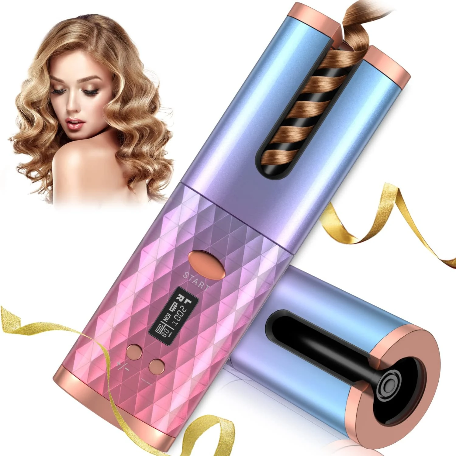 Premium Ultimate Stylish and Portable Rechargeable Hair Curler - Cordless Iron with Convenient Automatic Rotating Feature, Versa
Premium Ultimate Stylish and Portable Rechargeable Hair Curler - Cordless Iron with Convenient Automatic Rotating Feature, Versa