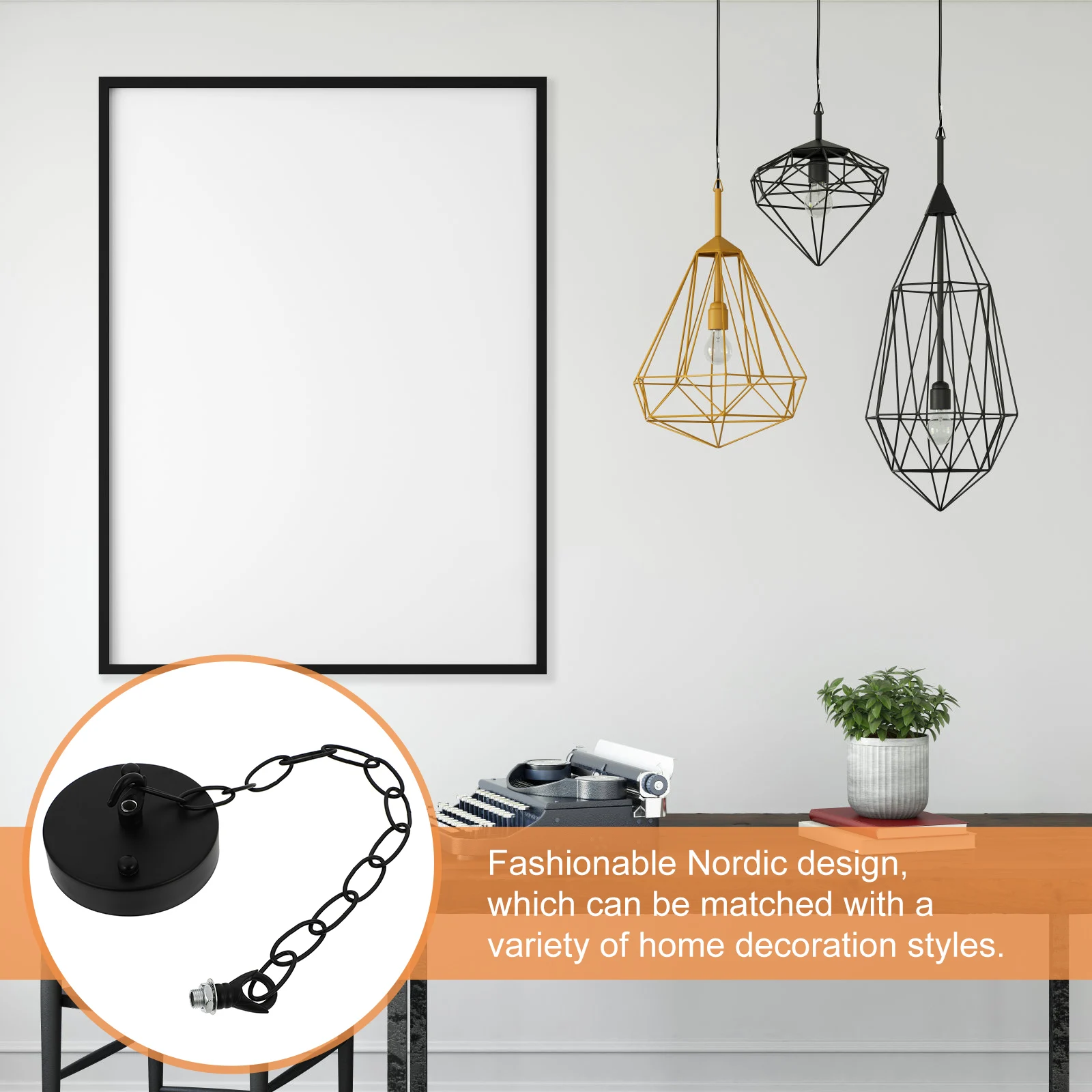 Household Ceiling Lamp Pendant Chain Hanging Light Fixture Iron Modern for Lights
Household Ceiling Lamp Pendant Chain Hanging Light Fixture Iron Modern for Lights