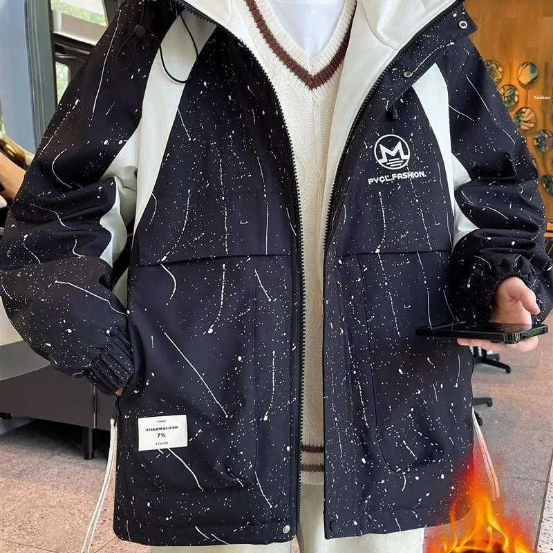 Thiened Fce Autumn Winter Jaet for Boys High School Students Teens Big Kids Cotton Coat Warm Casual Sle with Hood
Thiened Fce Autumn Winter Jaet for Boys High School Students Teens Big Kids Cotton Coat Warm Casual Sle with Hood