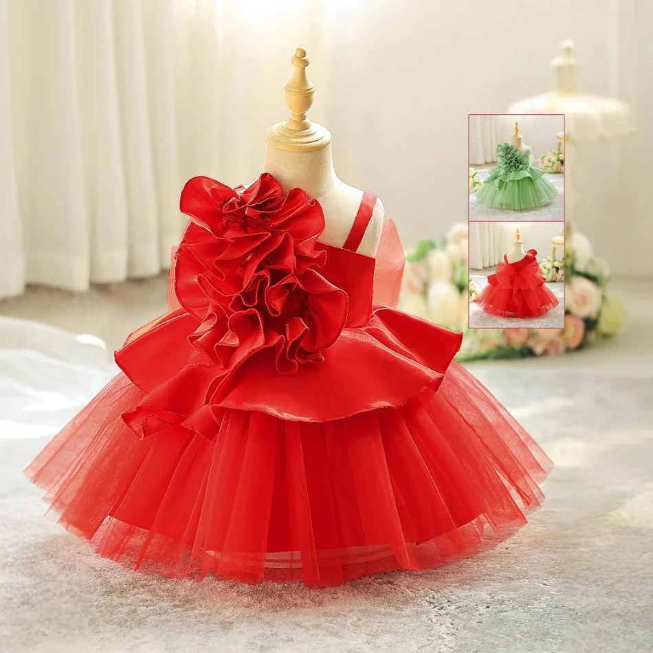 Elegant Fold Flower Party Baby Girls Dress Toddler 1st Birthday Wedding Princess Prom Dress Bridesmaid Baptism Costumes ASQ03
Elegant Fold Flower Party Baby Girls Dress Toddler 1st Birthday Wedding Princess Prom Dress Bridesmaid Baptism Costumes ASQ03