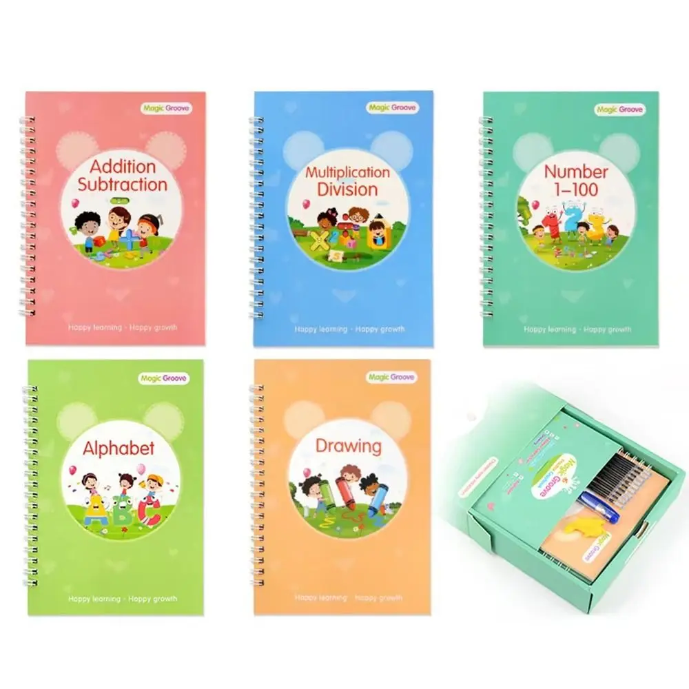 3D Children's Handwriting Book Handwriting with Pen Arabic Calligraphy Book Reusable Pen Grip Auxiliary Tools
3D Children's Handwriting Book Handwriting with Pen Arabic Calligraphy Book Reusable Pen Grip Auxiliary Tools