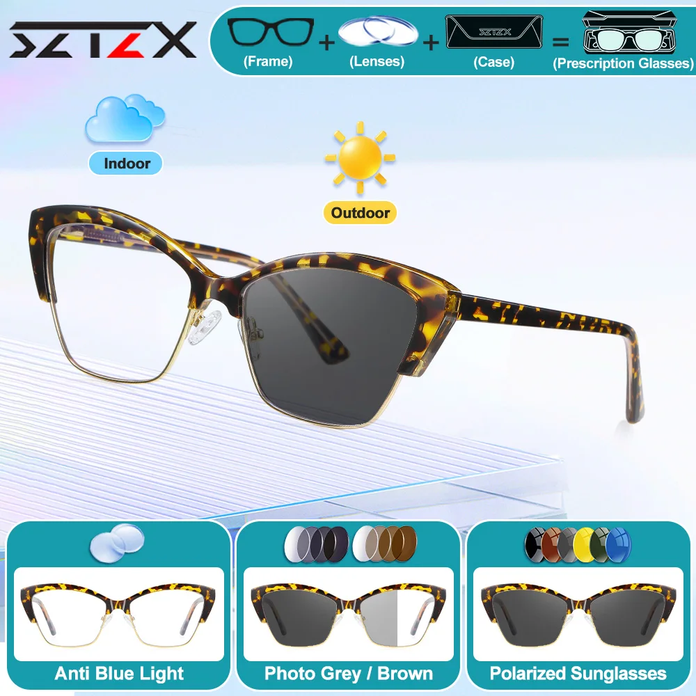SZTZX модная оправа-бабочка, фотохромные очки для близорукости по рецепту, анти-синий свет, прогрессивные компьютерные очки для женщин
SZTZX модная оправа-бабочка, фотохромные очки для близорукости по рецепту, анти-синий свет, прогрессивные компьютерные очки для женщин