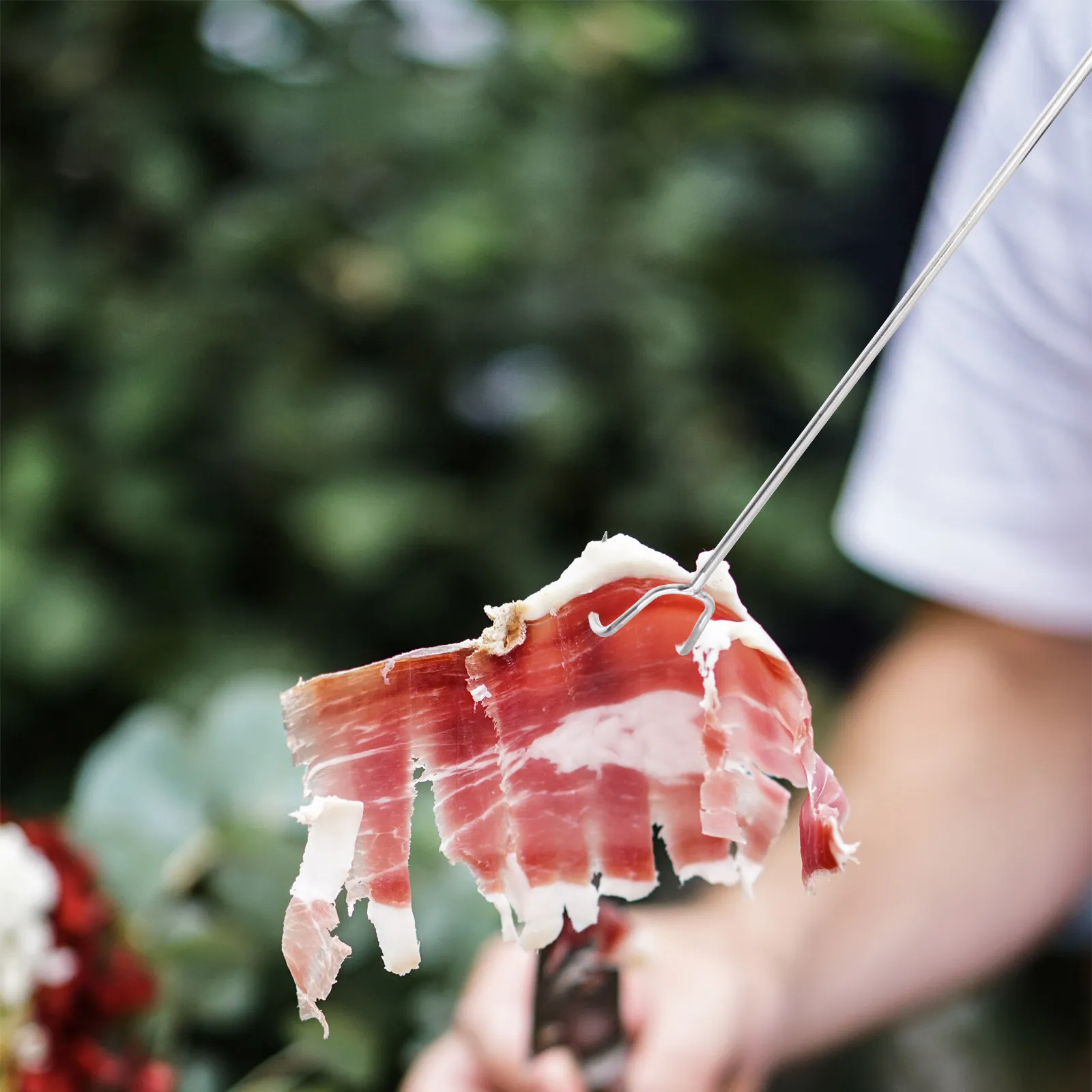 2Pcs Stainless Steel Roasting Meat Hooks Thick Material Heat Insulated Anti-Scald Handles Flexible Sharp Hooks for Bacon Pork
2Pcs Stainless Steel Roasting Meat Hooks Thick Material Heat Insulated Anti-Scald Handles Flexible Sharp Hooks for Bacon Pork