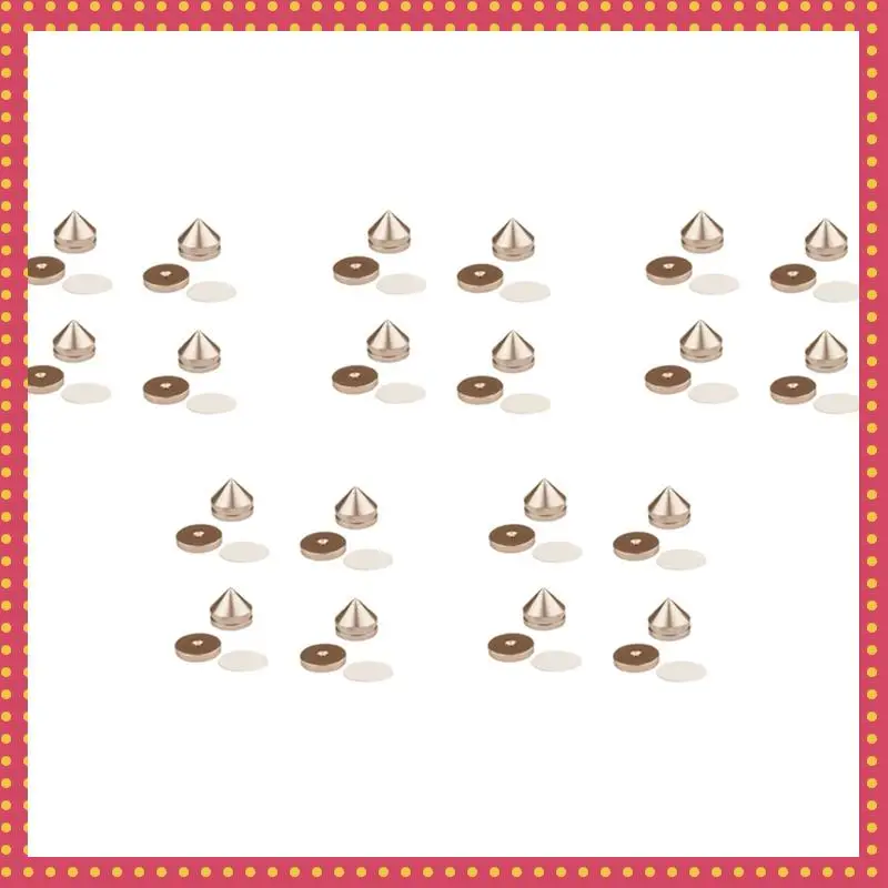 B74A 20Set Hifi Audio Foot Spikes Cone Floor Foot Nail Aluminum Alloy Speaker DAC CD Cabinet Power Amplifier Computer (Gold)
B74A 20Set Hifi Audio Foot Spikes Cone Floor Foot Nail Aluminum Alloy Speaker DAC CD Cabinet Power Amplifier Computer (Gold)