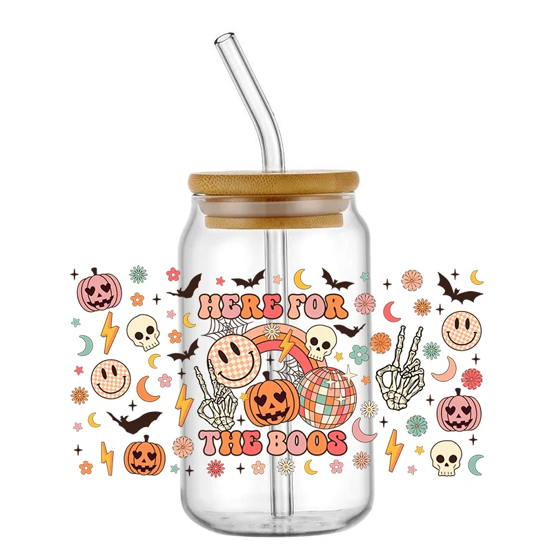 Cartoon Spooky Ghost Mixed Pattern High-Quality Wraps 16oz Glass Cup UV DTF Wrap Transfer Decals
Cartoon Spooky Ghost Mixed Pattern High-Quality Wraps 16oz Glass Cup UV DTF Wrap Transfer Decals