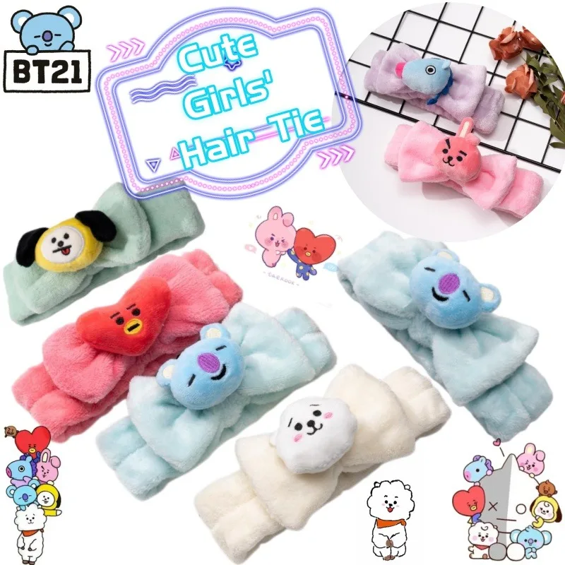 BT21Shooky Koya Tata anime cartoon merchandise cute and fashionable Korean version girls sports hair accessory headband hair tie
BT21Shooky Koya Tata anime cartoon merchandise cute and fashionable Korean version girls sports hair accessory headband hair tie