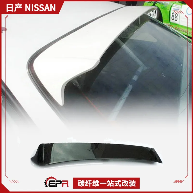 Suitable for Nissan Silvia S14 carbon fiber modified Dmax top wing, spoiler, fixed wind tail
Suitable for Nissan Silvia S14 carbon fiber modified Dmax top wing, spoiler, fixed wind tail