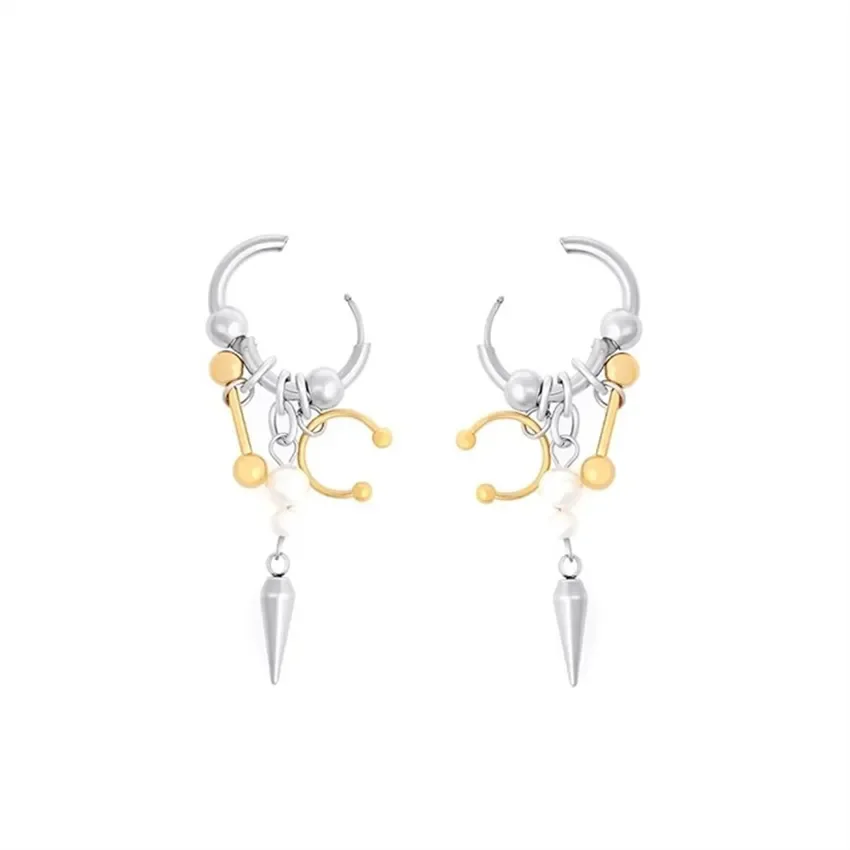 High end Pearl Cone Earrings for Men and Women Niche Tassel Metal Punk Hip Hop Street Party Charm Jewelry
High end Pearl Cone Earrings for Men and Women Niche Tassel Metal Punk Hip Hop Street Party Charm Jewelry