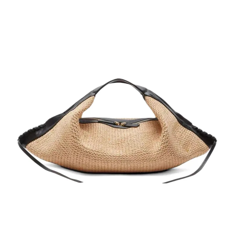 Casual Beach Vacation Large Woven Straw Tote Bag Multi-Functional Shoulder Crossbody Bag for Women Fashionable Spring Season
Casual Beach Vacation Large Woven Straw Tote Bag Multi-Functional Shoulder Crossbody Bag for Women Fashionable Spring Season
