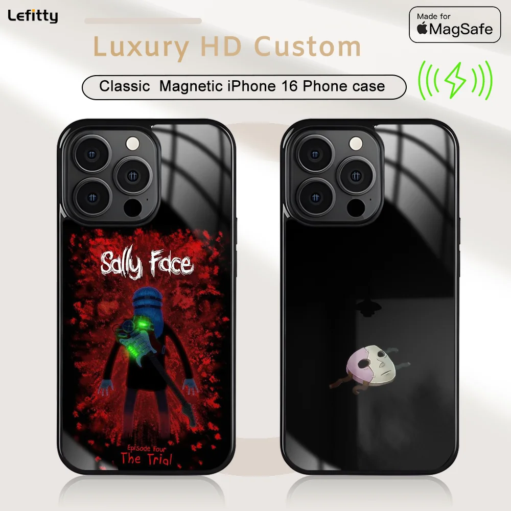 Cool S-Sally FaceS Phone Case For iPhone 16 15 14 13 12 11 Pro Max Plus Mini Magnetic Magsafe Wireless Charging Cover
Cool S-Sally FaceS Phone Case For iPhone 16 15 14 13 12 11 Pro Max Plus Mini Magnetic Magsafe Wireless Charging Cover