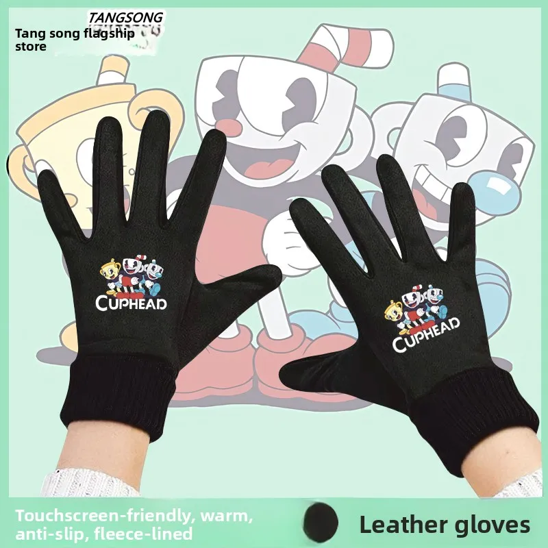 Touchscreen Winter Cycling Gloves Men's Fleece Lined Retro American Style Tea Cup Head Game Collaborative Print Warm Gloves
Touchscreen Winter Cycling Gloves Men's Fleece Lined Retro American Style Tea Cup Head Game Collaborative Print Warm Gloves