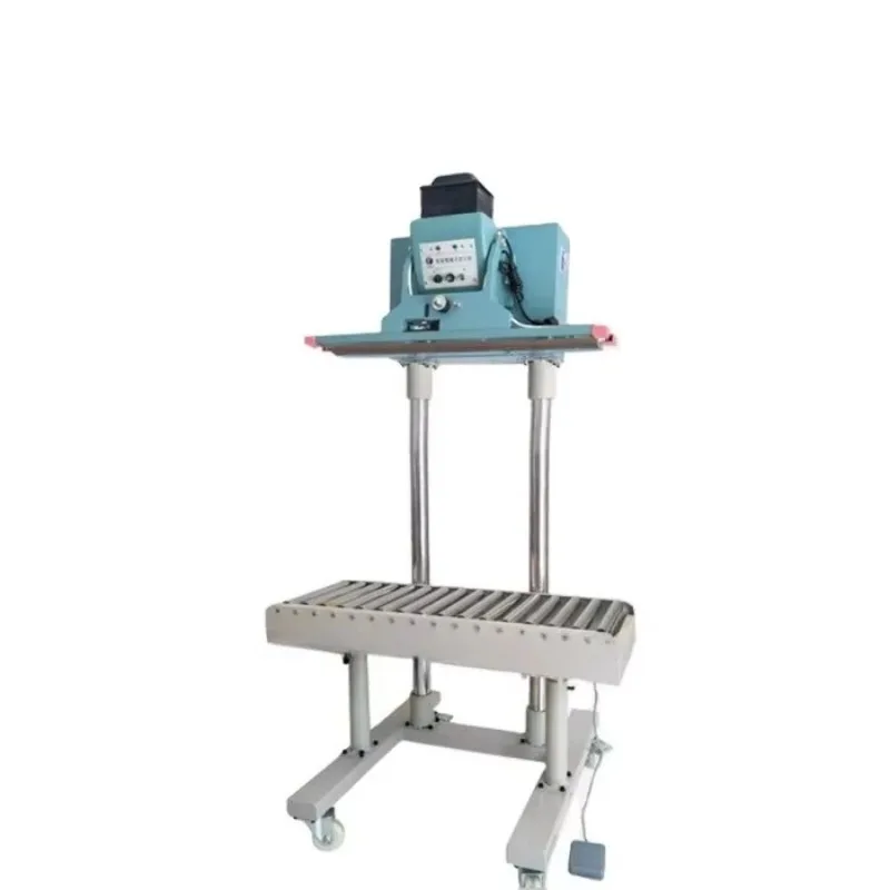 Vertical Pneumatic Sealing and Packaging Machine with Conveyor Rollers High Power Wide Edge Automatic Heat Sealer and Cutter
Vertical Pneumatic Sealing and Packaging Machine with Conveyor Rollers High Power Wide Edge Automatic Heat Sealer and Cutter