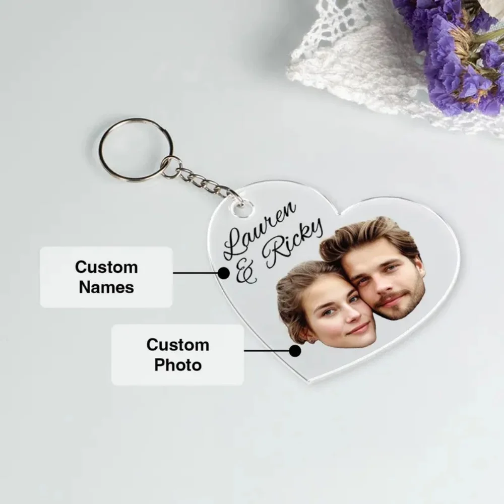 Customized Stylish Transparent Acrylic Keychain Couple Keychain Upload Photos Custom Text Gift Memorial Daily Romantic Keychains
Customized Stylish Transparent Acrylic Keychain Couple Keychain Upload Photos Custom Text Gift Memorial Daily Romantic Keychains