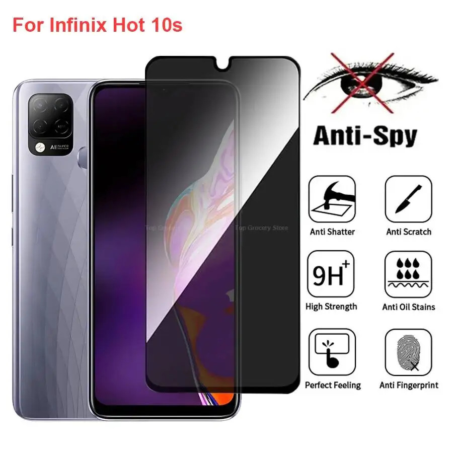 Hot 10S Anti Spy Privacy Tempered Glass Protector Compatible For Infinix Hot10s Full Cover Screen Phone Film
Hot 10S Anti Spy Privacy Tempered Glass Protector Compatible For Infinix Hot10s Full Cover Screen Phone Film